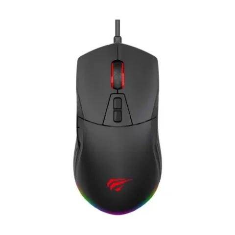 Havit MS885 RGB Programmable Gaming Mouse Price in BD - Top view of Havit MS885 RGB backlit gaming mouse with interchangeable side covers