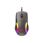 Havit MS959 RGB Programmable Gaming Mouse Price in BD - Top view of Havit MS959 RGB backlit programmable gaming mouse with braided USB cable