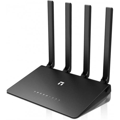 n2-ac1200-1-500x500 Netis N2 AC1200 Dual Band Gigabit WiFi Router Price in BD - Black high-performance gigabit router design with four external antennas.