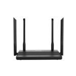 Netis N3D AC1200 Dual Band WiFi Router Price in BD - Compact black dual-band router design with four external antennas.