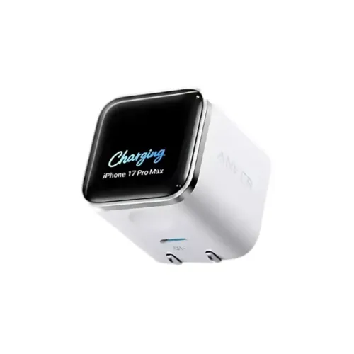 Anker Nano 45W Smart Display GaN Fast Charger Global White