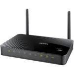 Zyxel NBG6503 AC750 Dual Band WiFi Router Price in BD - Black dual-band router design with two detachable antennas.