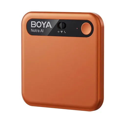 Boya Notra AI Voice Recorder Price in BD - Boya Notra ultra-slim magnetic AI voice recorder with 64GB storage and MagSafe phone attachment.