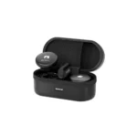 Boya Omic-D Dual-Channel Wireless Microphone Price in BD - Front view of Boya Omic-D transmitters, Lightning receiver, and charging case.