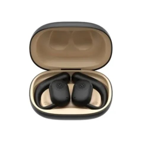 Havit OWSFIT 1 Open-Ear Bluetooth Earbuds Price in BD - Overview of Havit OWSFIT 1 open-ear earbuds resting next to charging case