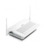 Zyxel P-661HNU-F1 300Mbps ADSL2+ Wireless Router Price in BD - Compact white ADSL modem router design with external antennas.