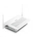 Zyxel P-661HNU-F1 300Mbps ADSL2+ Wireless Router Price in BD - Compact white ADSL modem router design with external antennas.