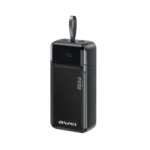 AWEI PA-104 22.5W Built-in Cable 30000mAh Power Bank Black