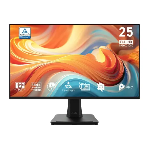 MSI PRO MP251 E14L 24.5 Inch 144Hz IPS FHD Business Monitor Black