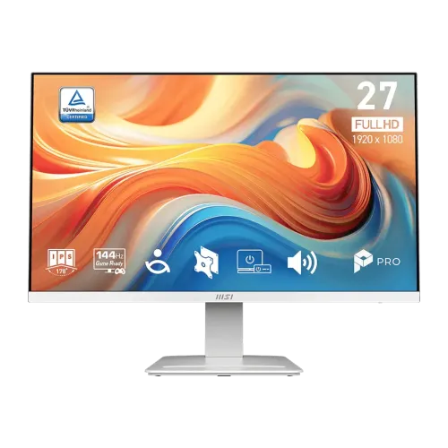 MSI PRO MP273W E14A 27 Inch 144Hz IPS FHD White Business Monitor