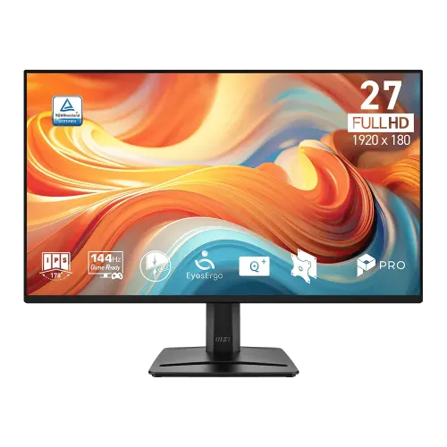 MSI PRO MP275 E14L 27 Inch 144Hz IPS FHD Business Monitor Black