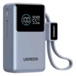 UGREEN PB727 Nexode 55W 10000mAh Power Bank with Built-in Cable Price in Bangladesh - Fast charging portable battery with digital display