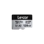 Lexar Professional SILVER PLUS 128GB microSDXC UHS-I Memory Card with Adapter LMSSIPL128G-BNANU