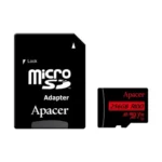 Apacer R100 SDXC/SDHC UHS-I U1 V10 256GB A1 Class 10 Memory Card with Adapter AP256GMCSX10UB-R