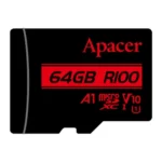 Apacer R100 MicroSDXC UHS-I U1 V10 A1 64GB Class-10 Memory Card without Adapter