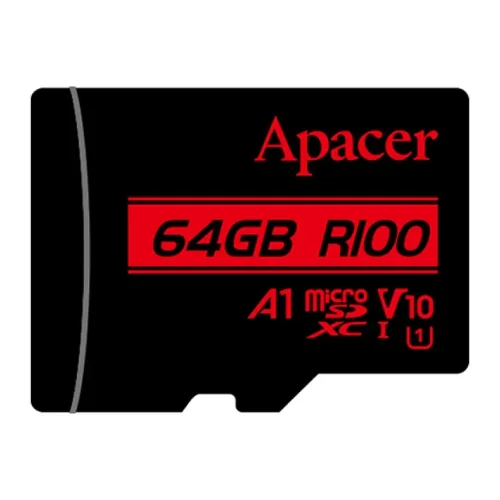 Apacer R100 MicroSDXC UHS-I U1 V10 A1 64GB Class-10 Memory Card without Adapter