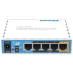 Mikrotik RB951Ui-2nD hAP Access Point Router Price in BD - White compact Mikrotik RB951Ui-2nD hAP wireless router casing.