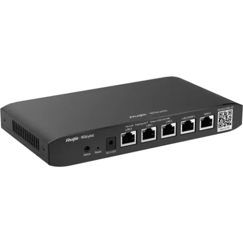 Ruijie RG-EG105G V2 5-Port Gigabit Cloud Managed Router Price in BD - Front view of Ruijie RG-EG105G V2 metal gigabit cloud managed router.