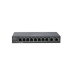 Ruijie RG-EG210G-P 10-Port Gigabit Cloud Managed PoE Router Price in BD - Ruijie RG-EG210G-P router front panel with 10 Gigabit ethernet ports.