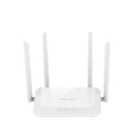 Ruijie RG-EW1200 1200M Dual Band WiFi Router Price in BD - White Ruijie RG-EW1200 dual band mesh router with four high-gain external antennas.