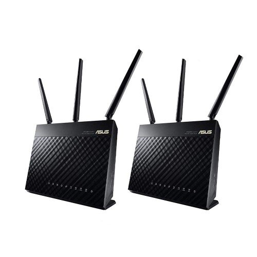 rt-ac68u-1-500x500 ASUS RT-AC68U AC1900 Dual-Band WiFi Router 2-Pack Price in BD - ASUS RT-AC68U dual-pack mesh router system with 3 external antennas.