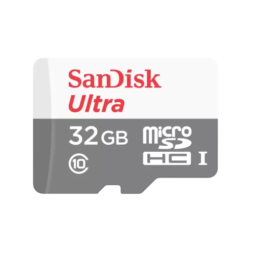 SanDisk Ultra 32GB Class 10 100MB/s Micro SDHC UHS-I Memory Card Price in BD - Red and grey micro SDHC memory card featuring 100MB/s speed label