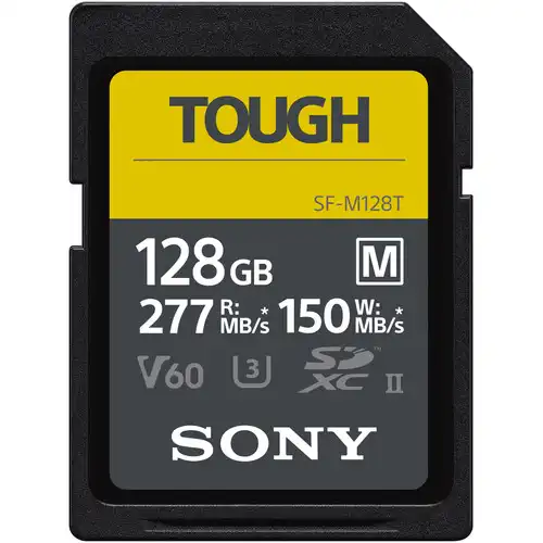 Sony SF-M Tough Series UHS-II SDXC 128GB Memory Card SF-M128T