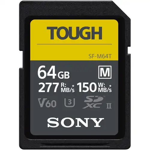 Sony SF-M Tough Series UHS-II SDXC 64GB Memory Card SF-M64T