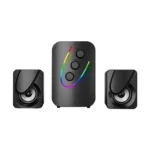 Havit SF140BT 2.1 Strong Bass Bluetooth Speaker Price in BD - Front view of Havit SF140BT subwoofer and dual satellite speakers