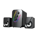 Havit SF140BT 2.1 Strong Bass Bluetooth Speaker Price in BD - Front view of Havit SF140BT subwoofer and dual satellite speakers