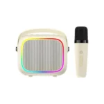 Havit SK818BT Mini Portable Karaoke Speaker Price in BD - Front view of Havit SK818BT mini karaoke speaker with wireless microphone
