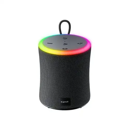 Havit SK832BT RGB Waterproof Bluetooth Speaker Price in BD - Front view of Havit SK832BT waterproof speaker with RGB lighting