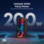 Anker Soundcore Rave 3S AI Karaoke Party Speaker- Black - Image 3