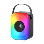 Havit SQ128BT RGB Bluetooth Speaker Price in BD - Front view of Havit SQ128BT speaker with multi-color RGB backlighting