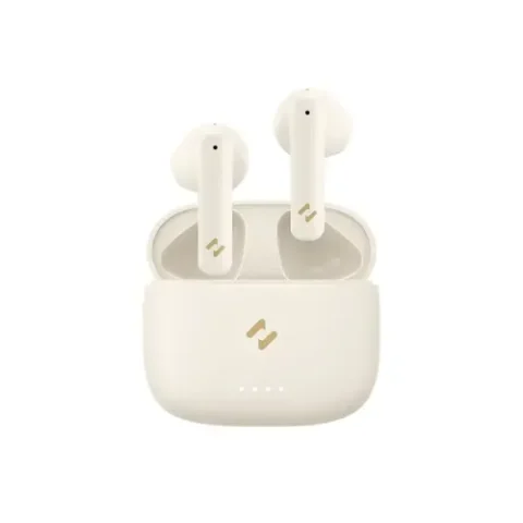 Havit TW947 True Wireless Noise Cancelling Earbuds Price in BD - Front view of Havit TW947 noise cancelling earbuds and charging case