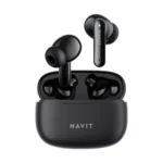 Havit TW967 Pro TWS Earbuds Price in BD - Front view of Havit TW967 Pro earbuds and charging case