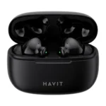 Havit TW967 Pro TWS Earbuds Price in BD - Front view of Havit TW967 Pro earbuds and charging case