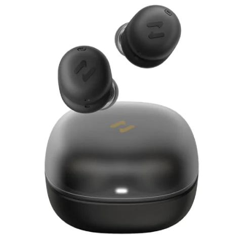 Havit TW969 True Wireless Stereo Earbuds Price in BD - Front view of Havit TW969 TWS earbuds and compact charging case