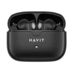 Havit TW992 True Wireless Gaming Earbuds Price in BD - Front view of Havit TW992 gaming earbuds and charging case