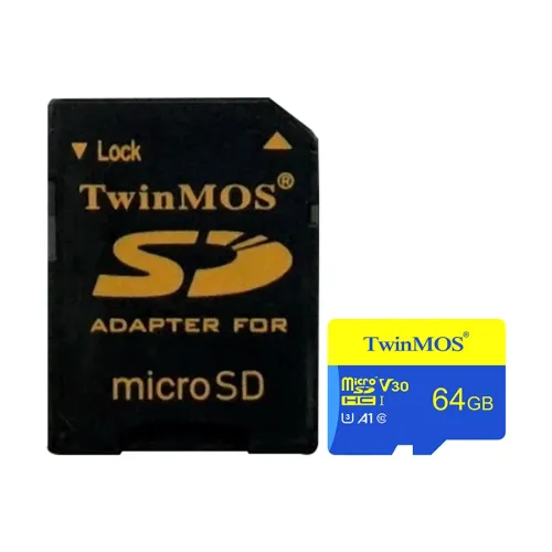 Twinmos 64GB MicroSDXC U3 Class 10 V30 A1 Memory Card Price in Bangladesh - High speed 4K video micro SD card with adapter
