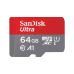 SanDisk Ultra 64GB Class 10 140MB/s MicroSDXC UHS-I Memory Card Price in BD - Red and grey micro SDXC memory card featuring 140MB/s transfer speed rating