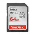 SanDisk Ultra 64GB Class 10 140MB/s SDXC UHS-I Memory Card Price in BD - Grey and red full-size SDXC memory card featuring 140MB/s transfer speed rating