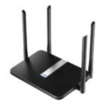Cudy X6 AX1800 Dual Band Smart WiFi Router Price in BD - Black Cudy X6 Wi-Fi 6 router with four external high-gain antennas.