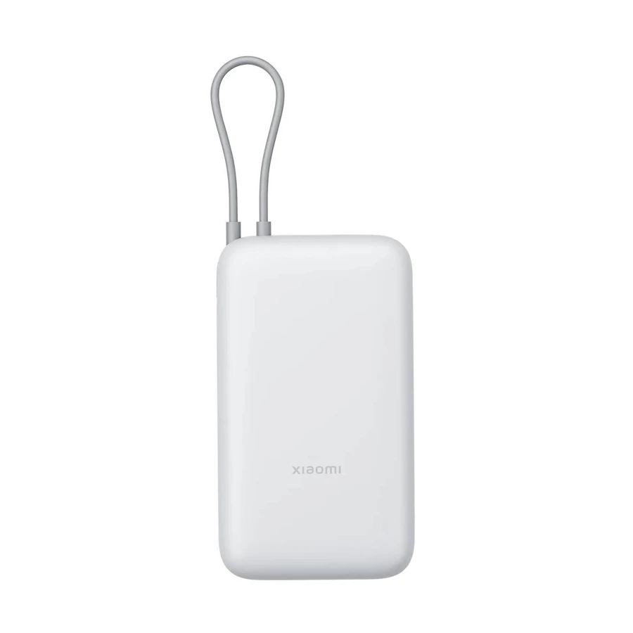 Xiaomi PB2020MI 20000mAh Light Gray 22.5W Power Bank Price in Bangladesh - Portable fast charging battery pack with built-in cable