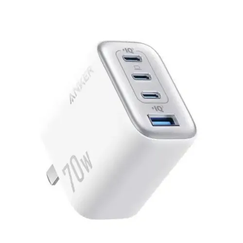 Anker Zolo Charger (70W, 4-Port, PD 3.0) - White