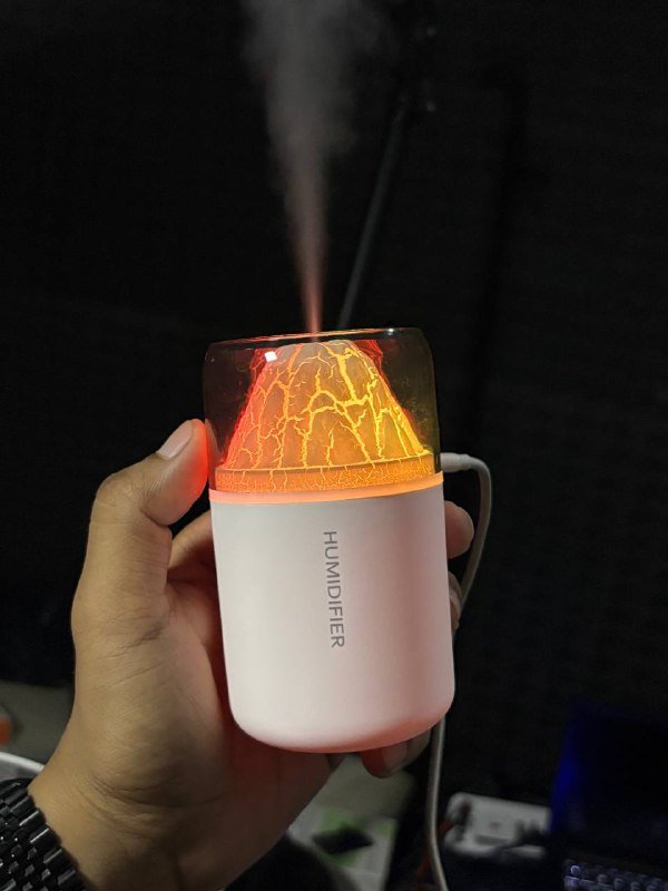 H05 Volcano Air Humidifier with Night Light 180ML Price in Bangladesh