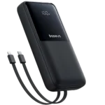 Baseus Lipow 20000mAh 22.5W Dual Cable Power Bank Price in Bangladesh - High capacity portable charger with built-in cables