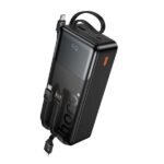Hoco J156B 22.5W 30000mAh Powerbank with four Cables Price in Bangladesh - High capacity portable charger with built-in wires