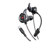 Plextone RX3 Gen II Earphone Type C Version Black with detachable rod microphone