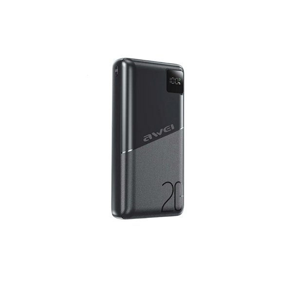 Awei PA37 20000mAh 22.5W PD Fast Charging Power Bank Price in Bangladesh - Portable charger with digital display and dual outputs